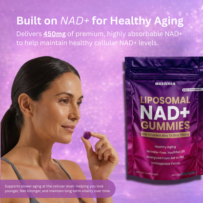 MAXIVARA™ NMN, NAD+ Ultimate Mitochondrial Support with Resveratrol
