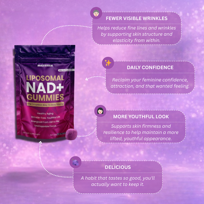 MAXIVARA™ PURE NAD⁺ Gummies | Now 6-in-1 Support